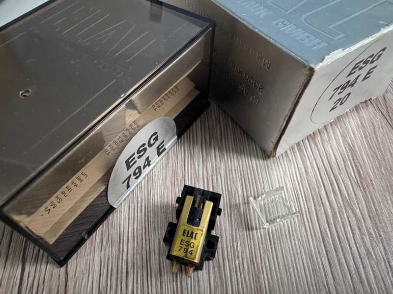 ELAC ESG-794E MM Cartridge Boron Cantilever /Original Box & Manual