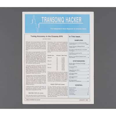 Transoniq Hacker Ensoniq User's Newsletter Issue #55