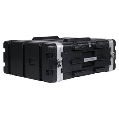 STRC-A4U | Lightweight and Compact 4U PA DJ ABS Rack/Road Case, 19” Depth and Heavy-Duty Latches image 1
