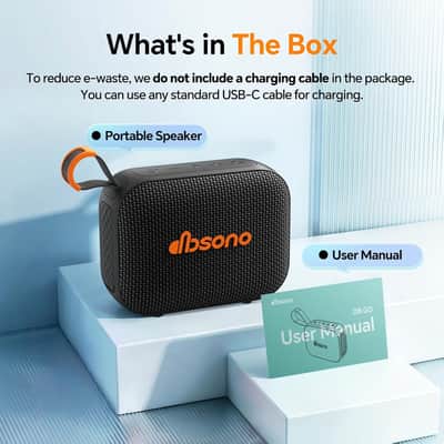 Compact Wireless Bluetooth Speaker with AUX Line-In, IPX5 Water-Resistant Design for Outdoor, Travel, Beach & Home Use image 8
