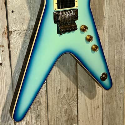 Dean ML 79 Floyd - Blue Burst, Killer Axe with Great Upgrades! Ships Fast with Original Case! image 3