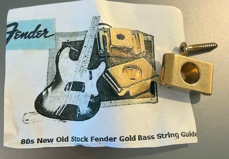 Fender Bass string guide 1980s  - Gold image 1