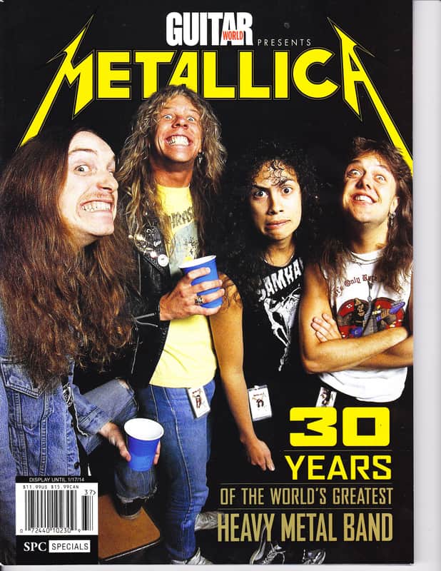 Guitar World magazine, January 2014, Metallica. image 1