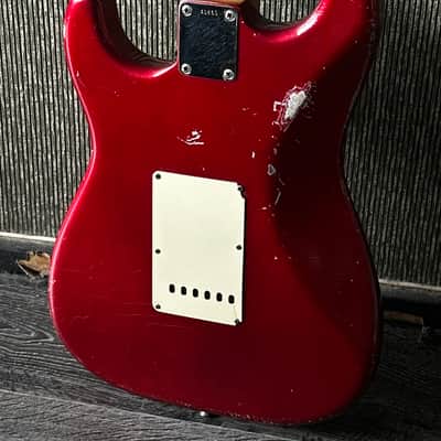 1959 Fender Stratocaster Candy Apple Red Refin Original Parts Sounds Magical image 10