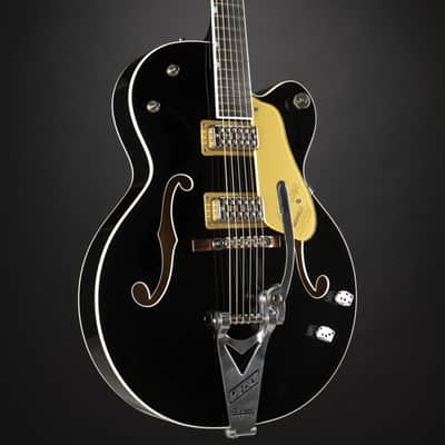Gretsch G6120T-BSNSH Brian Setzer Signature Nashville Hollow Body Bigsby Black Lacquer - Semi Acoustic Custom Guitar image 8