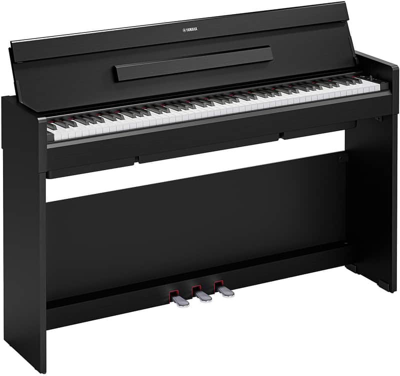 Yamaha YDP-S36B, Slim Style GHS Weighted 88 Note Upright Digital Piano (No Bench) - Black image 1