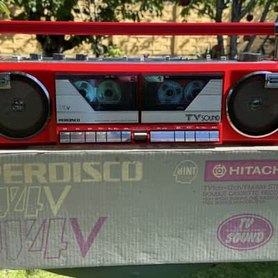 HITACHI W4V Rare Vintage Cassette Deck Boombox Retro Japan Warranty image 9
