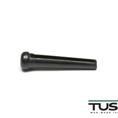 TUSQ Bridge Pins, Black w / 2mm White Dot  #PP-2122-00 image 3