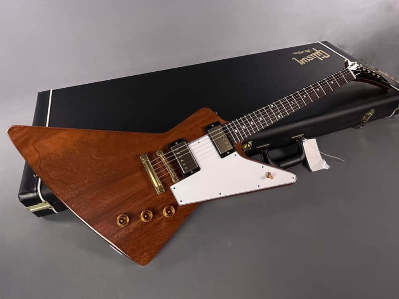 2014 Gibson Custom Shop 1958 "Benchmark" Explorer Reissue – Natural Mahogany ~ Mint!