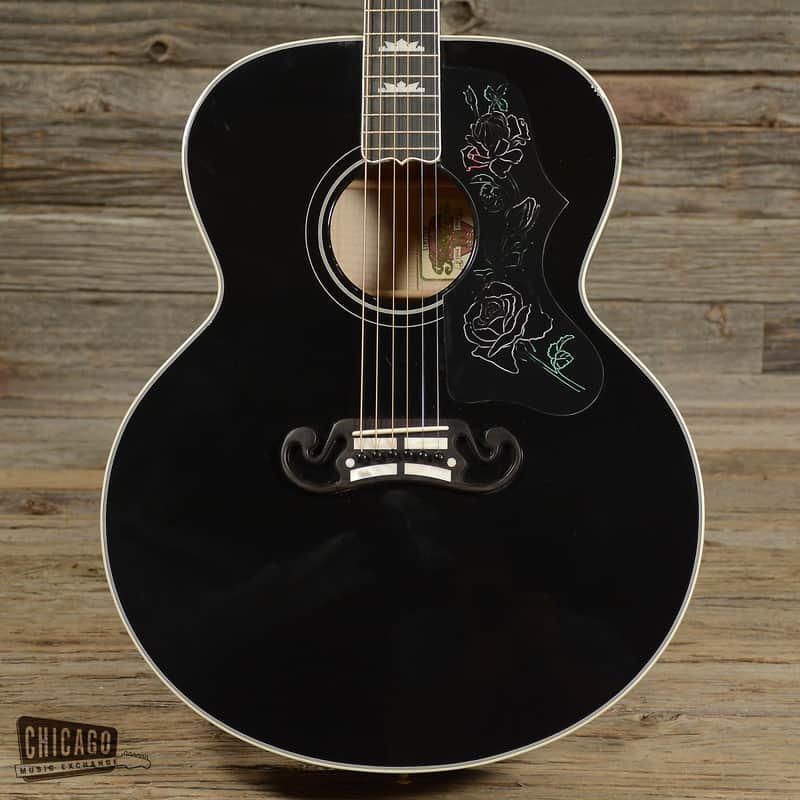 Gibson Centennial J-200 Black Rose 1994 (s025) | Reverb