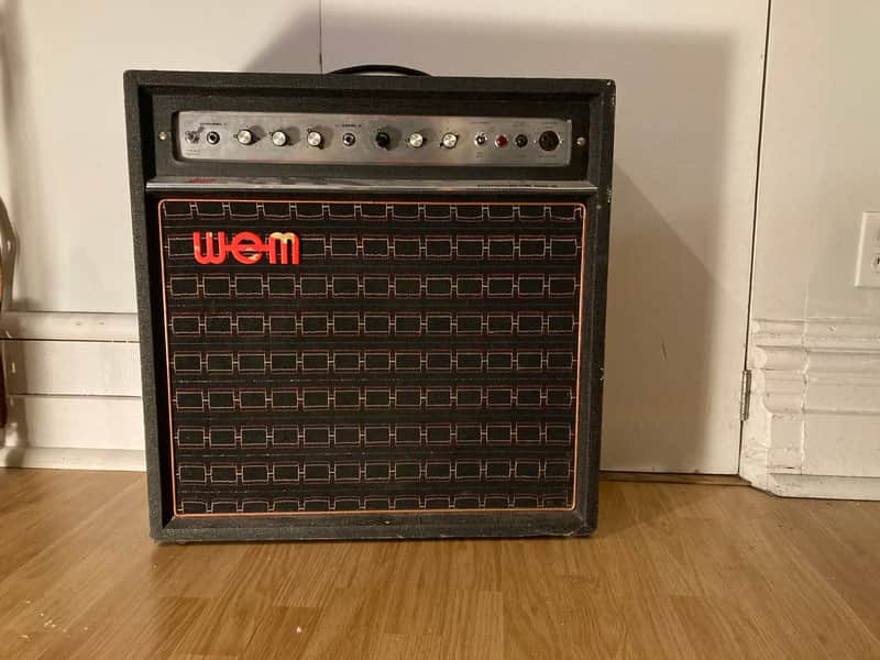 WEM Dominator MK III 1970 1X12 Combo Amp with Rare International Voltage Selector image 1