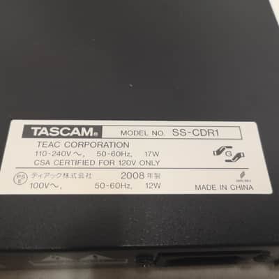 Tascam SS-CDR1 Rack Mount Compact Flash/CD Recorder #2132 Good Used Working Condition image 8