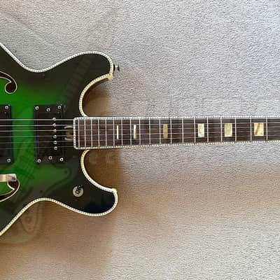TEISCO 'EMPERADOR' VINTAGE '335' MIJ 1960s GREEN ***CLEARANCE*** image 2
