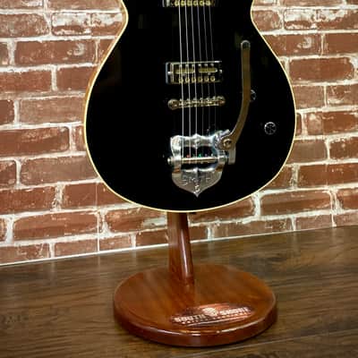 Grez Guitars Mendocino Custom 2020 Black/Natural, Old Growth Redwood/Mahogany  (Authorized Dealer) image 1