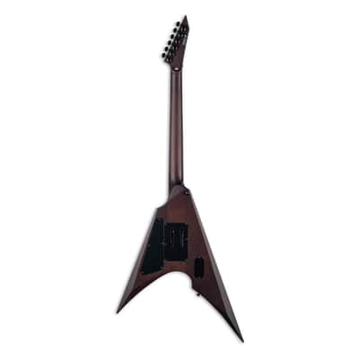 ESP LTD Arrow-1000QM Electric Guitar - Dark Brown Sunburst image 8