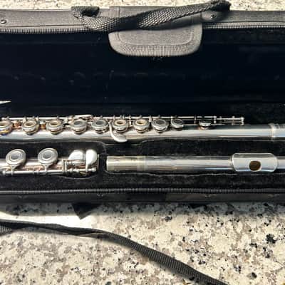 Yamaha YFL-281 Standard Inline G C-Foot Flute 2010s - Silver image 2