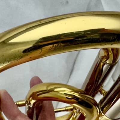 Yamaha YSL-448G Intermediate Bb/F Trombone 2010s - Lacquered Brass image 14