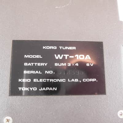 früher Tuner von Korg WT-10A Stimmgerät kultig sehr guter Zustand mit Anleitung guitar tuner image 6