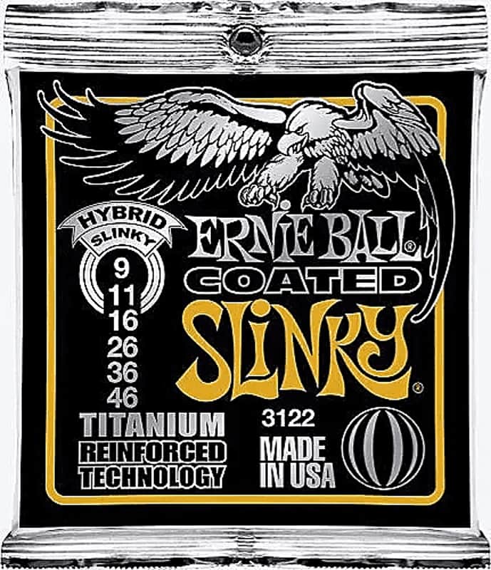 Ernie Ball 3122 Coated Electric Hybrid Slinky Guitar Strings image 1