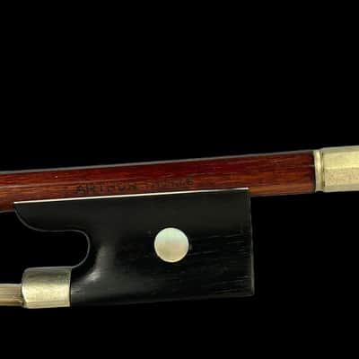 Vintage Violin Bow Stamped "Arthur Thoma" + Case – Pernambuco, 4/4, 61 g. - German Craftsmanship - Free Worldwide Shipping - Youtube VIDEO image 5