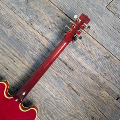 Used Heritage Custom Shop Core Collection H-555 Semi-Hollow Trans Cherry w/OHSC image 9