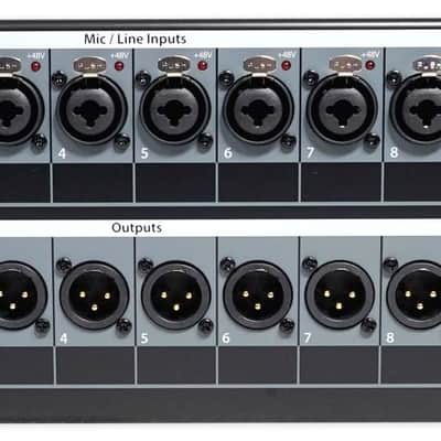 PRESONUS NSB 8.8 8x8 AVB Stagebox w/(8) XMAX Preamps+Snake Cable+Laptop Backpack image 19