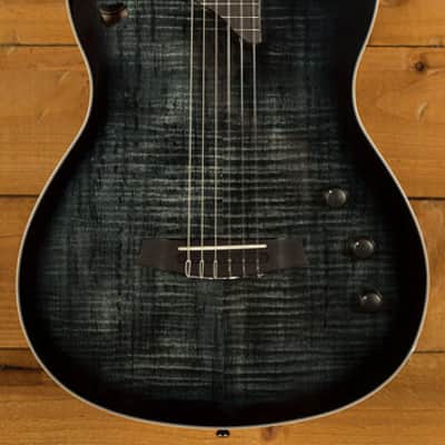 Cordoba Stage Chambered Solid-Top Cutaway Nylon Guitar - Black Burst image 3