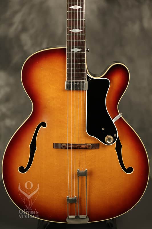 1965 Epiphone A412 Triumph Sunburst with wide nut width image 1