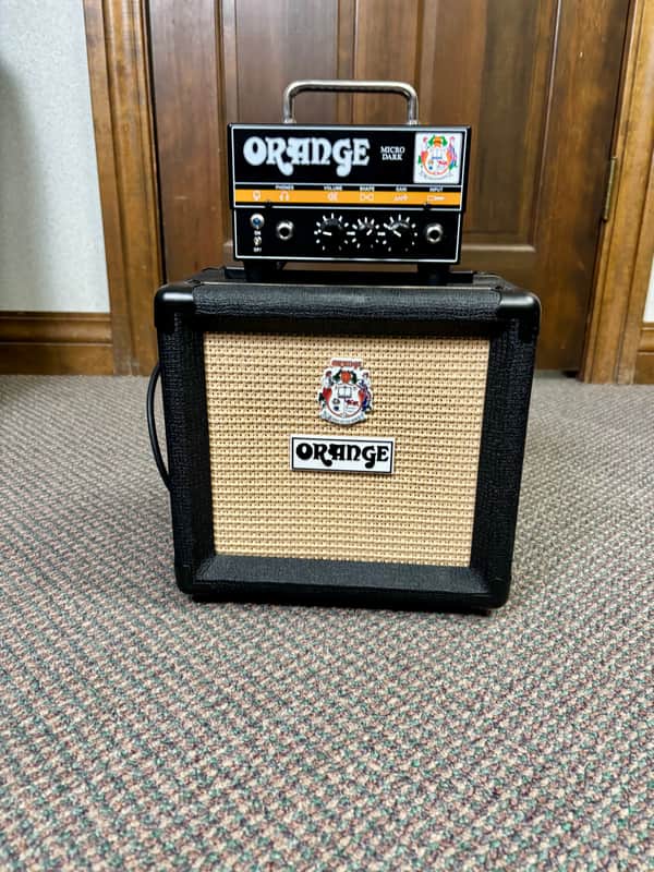 Orange Micro Dark 20-Watt Guitar Amp Head and 1x8 cab image 1