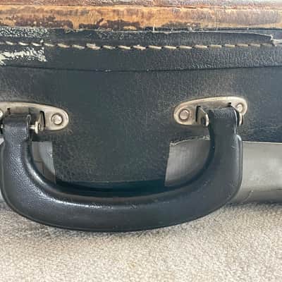Vintage 1960’s-1970’s Gibson Hardshell EB Bass Case Made in USA Yellow Gold Interior - TLC image 12