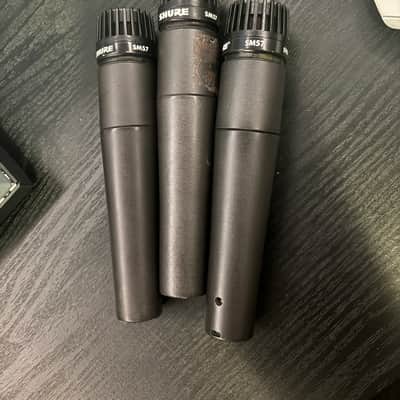 (Lot of 3) Shure SM57 Cardioid Dynamic Microphone 1984 - Present - Black image 3
