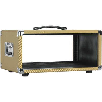 Gator GR-RETRORACK-4TW Rack en bois 4U vintage amp tweed image 6