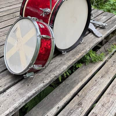 Majestic Semi Pro 1965 - Red Pearl 3-piece w/hardware imagen 8