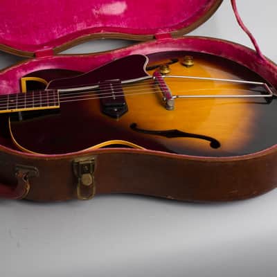 Gibson ES-225 Thinline Hollow Body Electric Guitar (1955), ser. #W2880-35, original brown hard shell case. image 12