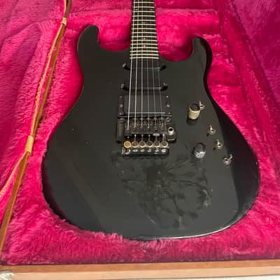 Gibson U-2 (Mach II) 1989 - Ebony w/ Custom Scalloped Ebony fretboard & original Case image 6