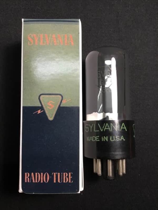 SYLVANIA 6V6GT Smoked Glass POWER AMPLIFIER VACUUM TUBE USA Tested 2.7015-D image 1