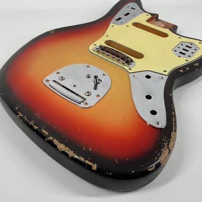 MJT Lightweight Jaguar Body 2026 - Aged Nitro 3 Tone Sunburst image 7