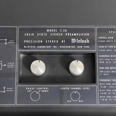 McIntosh C 26 Stereo Solid State Preamp image 11
