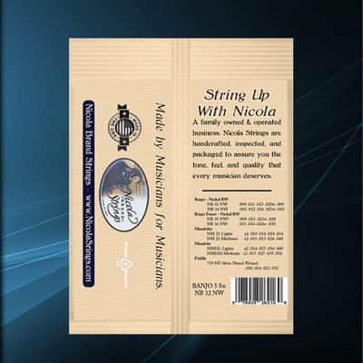 Nicola Brand Strings - Banjo 5 String NB32NW Extra Light Loop End - Nickel Wound image 2