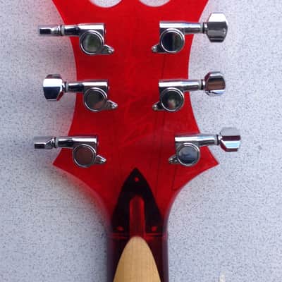 B.C. Rich Warlock Acrylic 2000 RED image 9