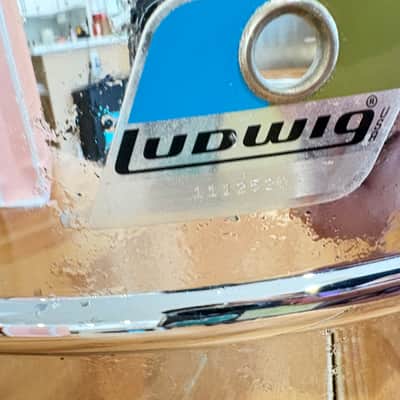 Ludwig 1970’s LM402 Supraphonic 6.5x14" 10-Lug Aluminum Snare Drum image 9