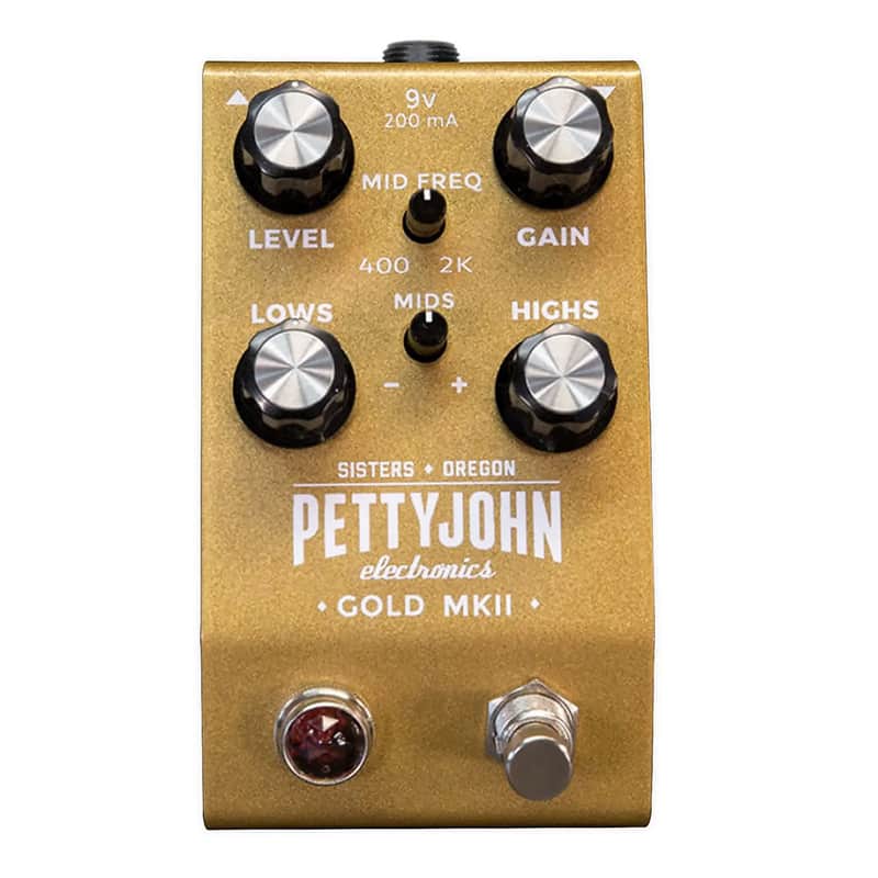 Pettyjohn Electronics Gold MKII Overdrive Pedal image 1