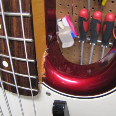 Fender Jazz Bass 62 1962 RI Reissue Stack Knob USA 1989 - Candy Apple Red image 9