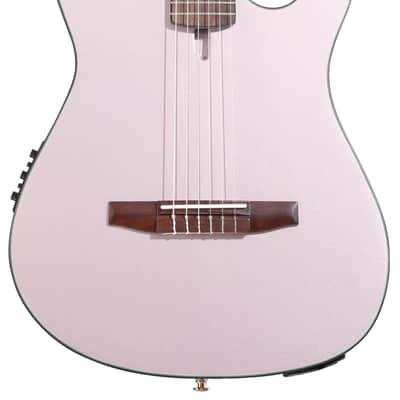 Ibanez FRH10N Thinline Nylon Acoustic-electric Guitar - Rose Gold Metallic Flat image 1