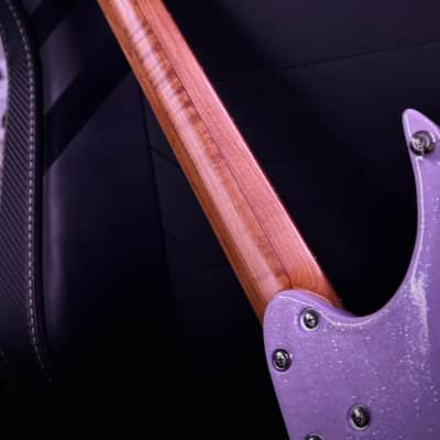 Strandberg Guitars Classic 6 w/ flame maple neck - Lilac Sparkle Gloss image 11