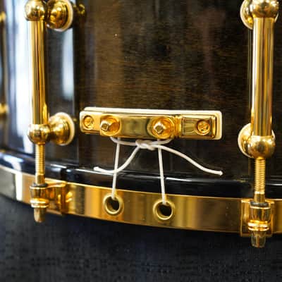 Pearl/Japan M-1946 50th Anniversary 5.5x14" Maple Snare Drum - Blackmist Lacquer image 10