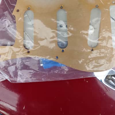 Fender Stratocaster1956-57/ NAMM 2000 Dakota Red over White image 9