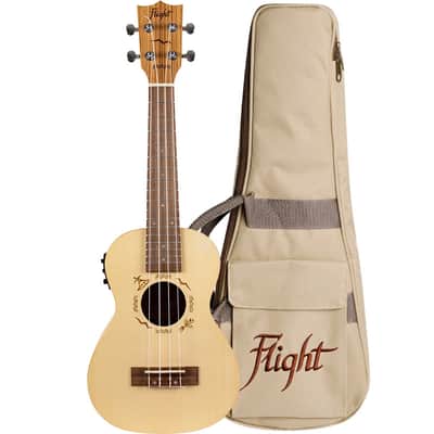 Immagine Ukulélé de concert électroacoustique Flight DUC525 EQ SP/ZEB - 2