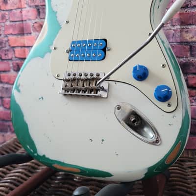 Gaylord Guitars Custom Shop Hummer 2026 - Snow White over Green Machine Metallic image 1