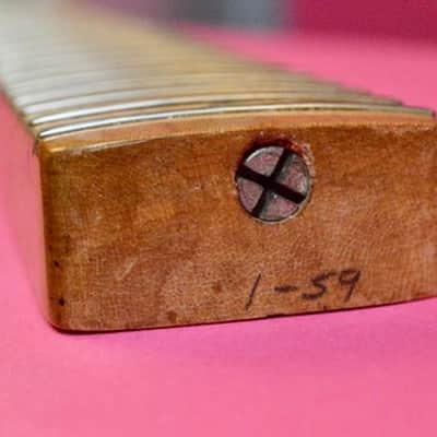 Vintage 1959 Fender Stratocaster Maple Strat Neck Pre-CBS Tone, Project Neck 1958 image 14